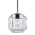 Load image into Gallery viewer, Mimo Cube Pendant - Brass Finish with Clear Glass
