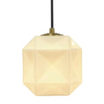 Load image into Gallery viewer, Mimo Cube Pendant - Brass Finish with White Glass
