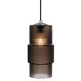 Load image into Gallery viewer, Mimo Cylinder Pendant - Gunmetal Finish with Bronze Glass
