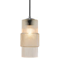 Load image into Gallery viewer, Mimo Cylinder Pendant - Gunmetal Finish with Clear Glass
