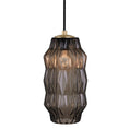 Load image into Gallery viewer, Mimo Faceted Pendant - Brass Finish with Bronze Glass
