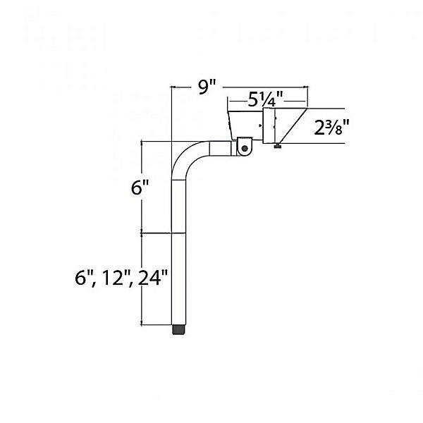 Mini Accent Single LED Path Light - Diagram