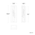 Load image into Gallery viewer, Mirage LED Wall Sconce - Diagram
