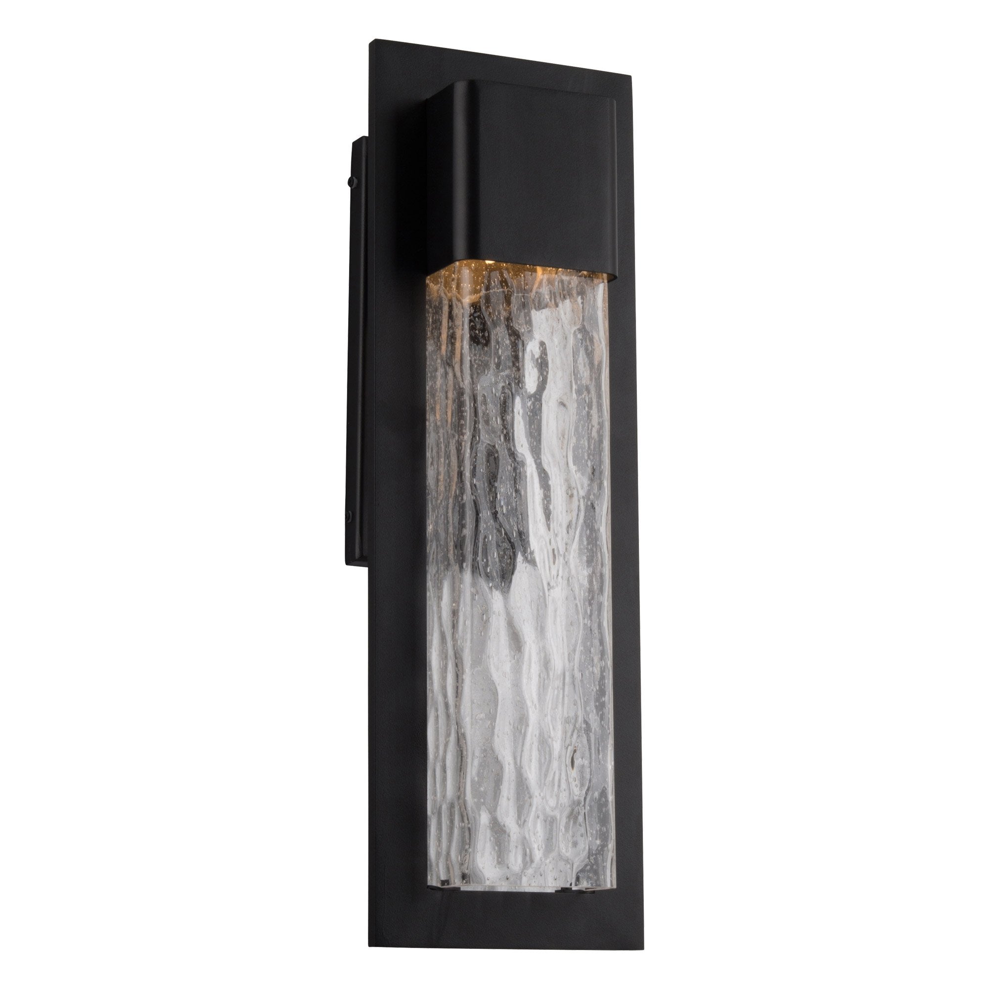 Mist Medium LED Outdoor Wall Sconce - Black Finish