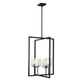 Load image into Gallery viewer, Mitte Large Hall / Foyer Lantern - Midnight Black Finish
