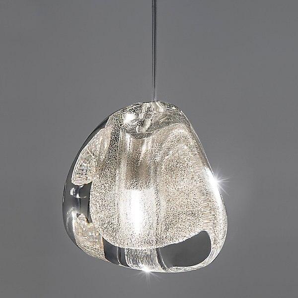 Mizu 5 Light Pendant  Silver Dust Crystal