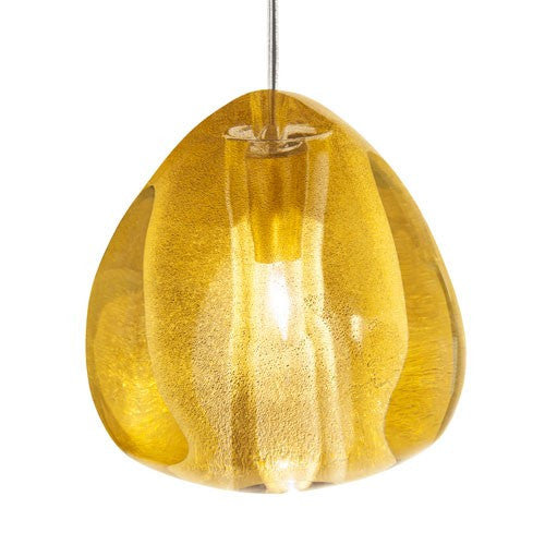 Mizu 5 Light Pendant - Gold Crystal