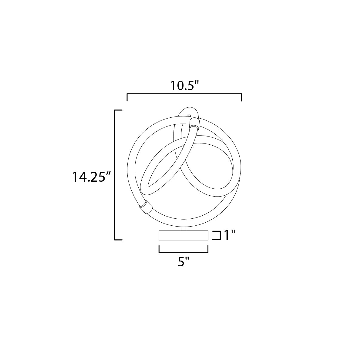 Mobius LED Table Lamp - Diagram