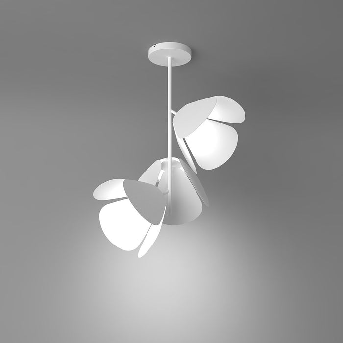 Mod 3-Light LED Pendant - White Finish Metal White Shade