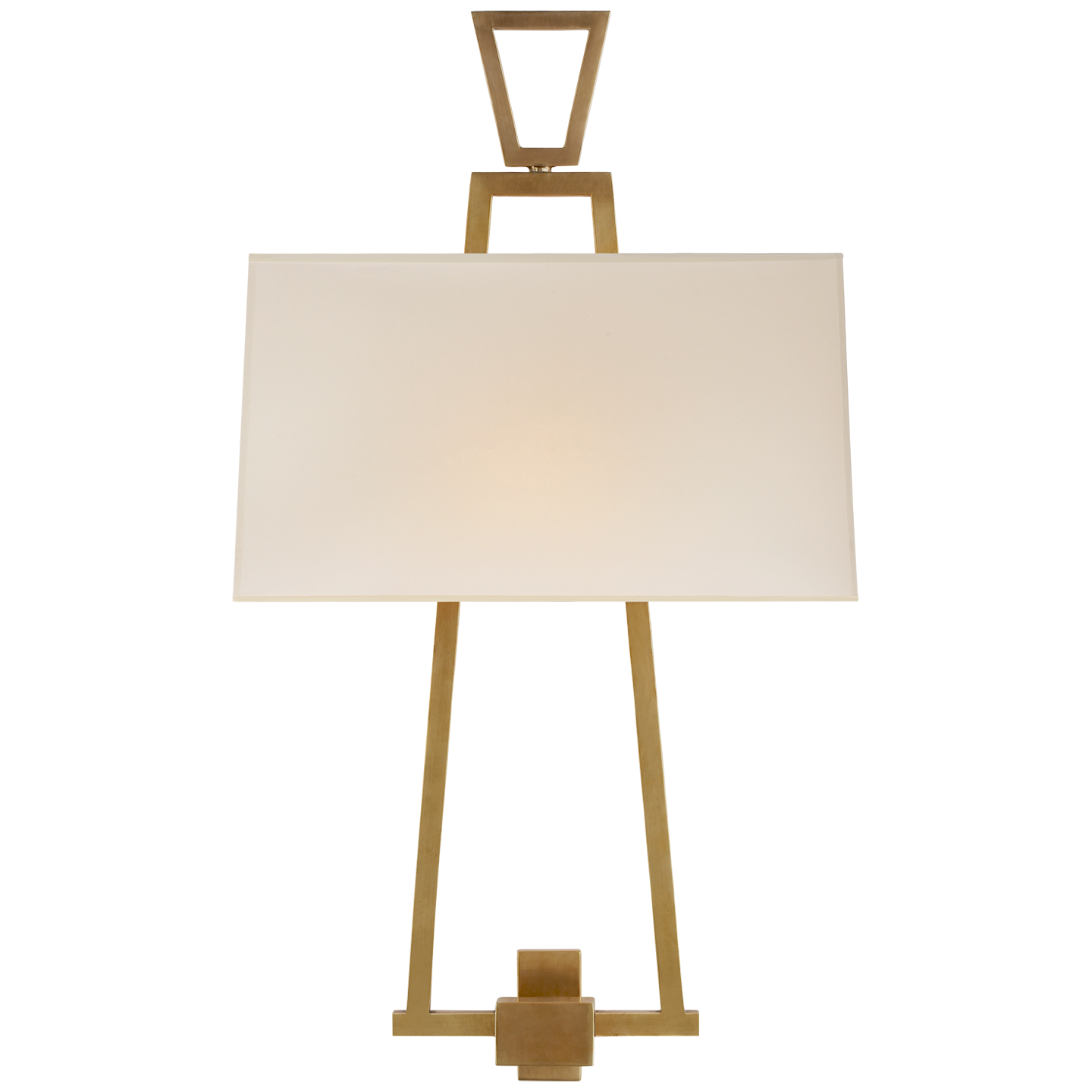 Modern Darlana Bouillotte Sconce - Antique-Burnished Brass Finish