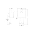 Load image into Gallery viewer, Modern Darlana Bouillotte Sconce - Diagram
