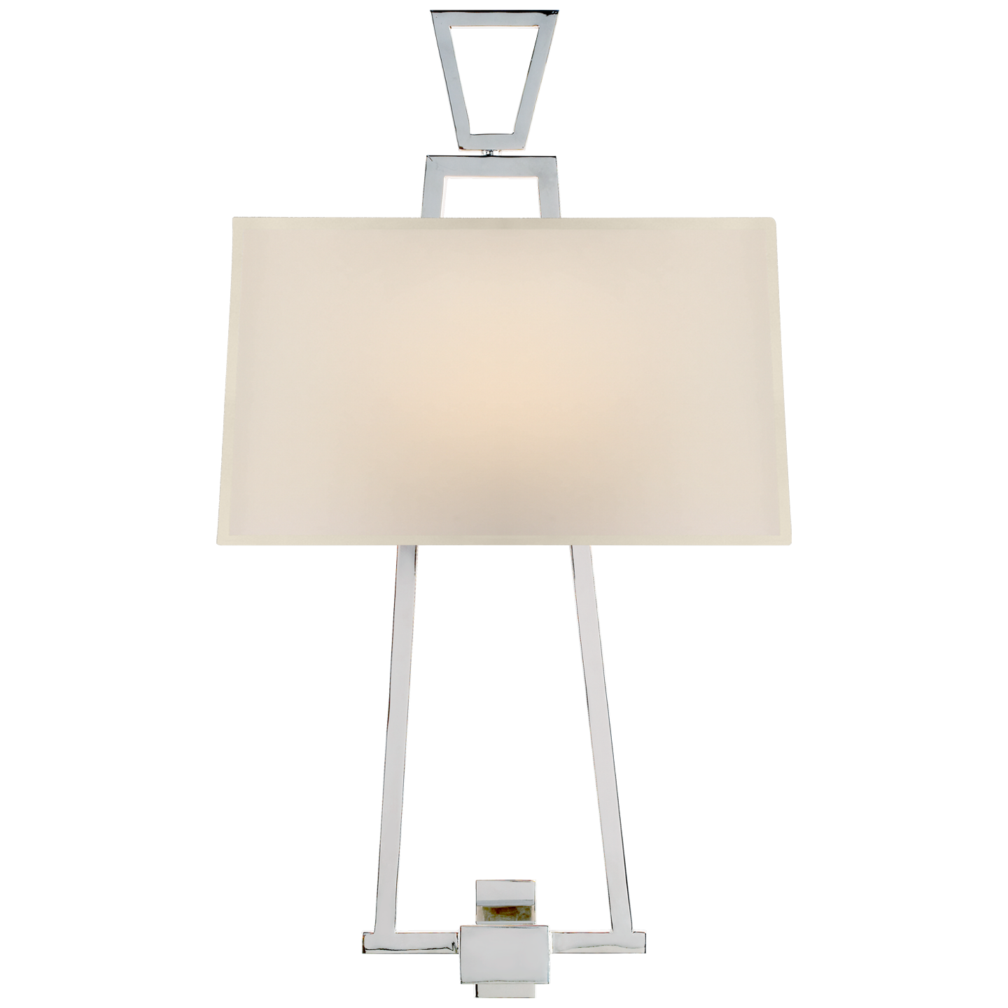 Modern Darlana Bouillotte Sconce - Polished Nickel Finish