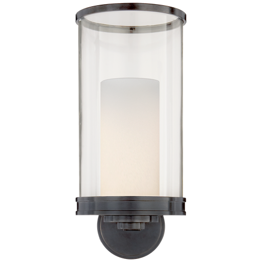 Modern Hurricane Sconce - Bronze Finish