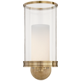 Load image into Gallery viewer, Modern Hurricane Sconce - Natural Brass Finish
