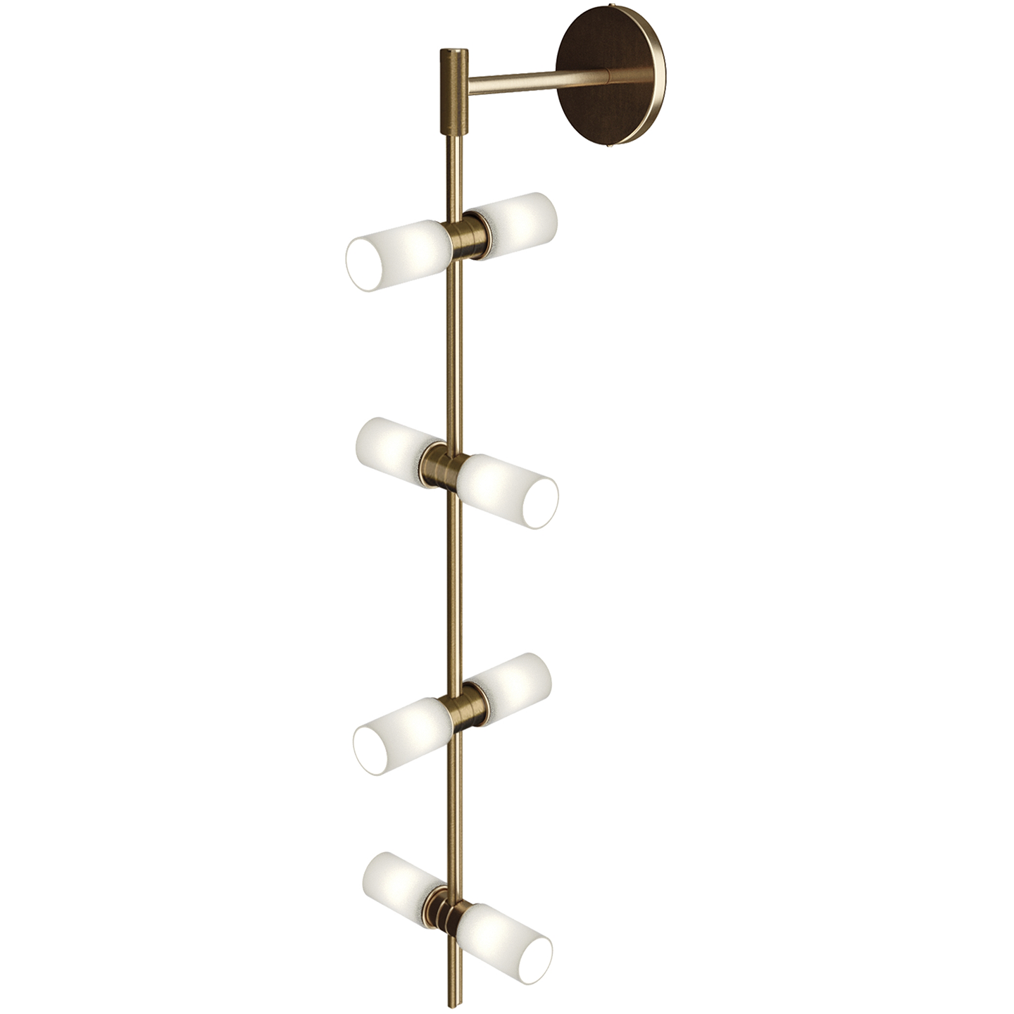 Modern Rail Wall Sconce Cylinders