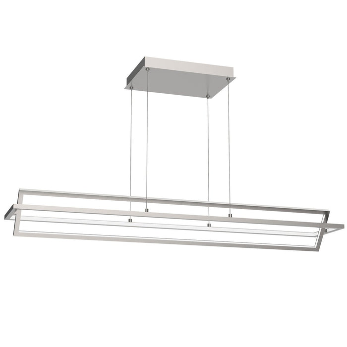 Mondrian 47" LED Linear Suspension - Brushed Nickel Finish