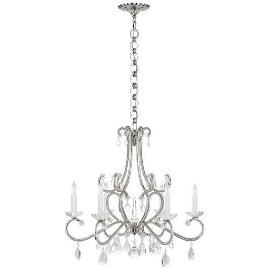 Montmartre Medium Chandelier - Polished Nickel