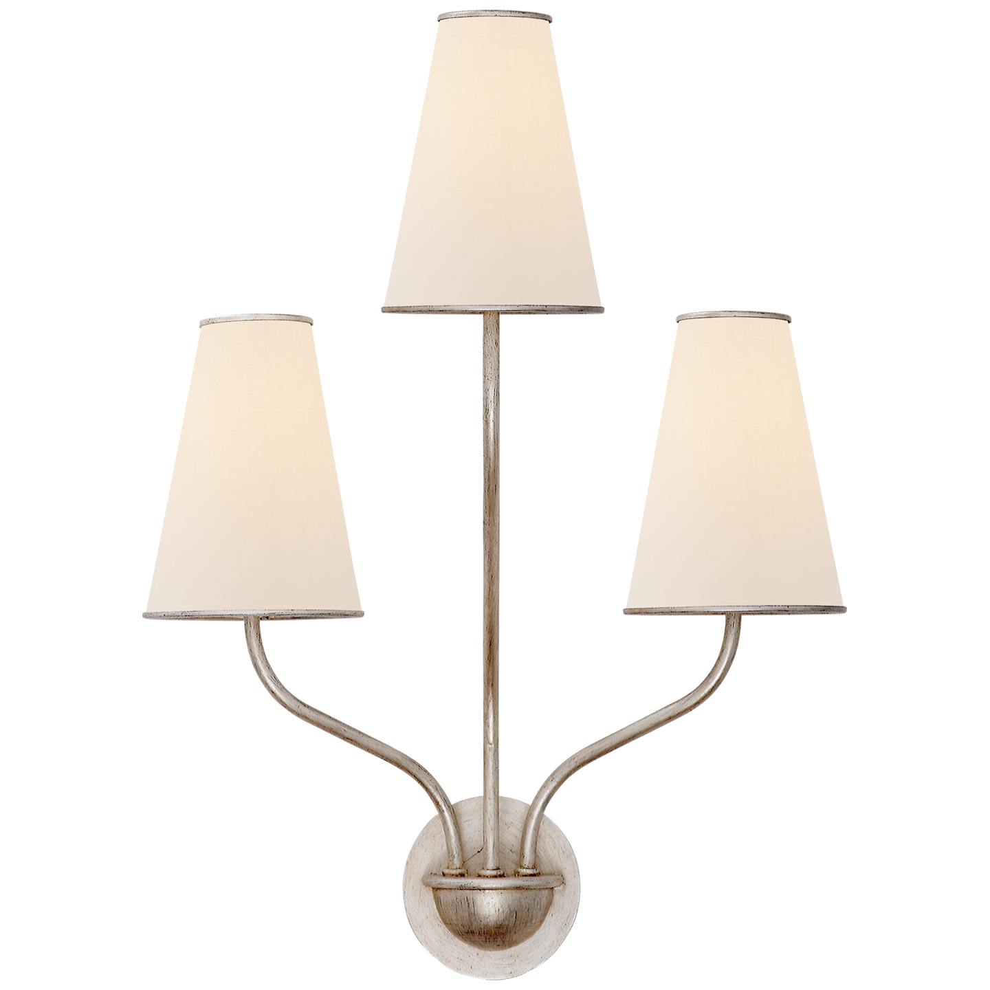 Montreuil Small Wall Sconce - Burnished Silver Leaf