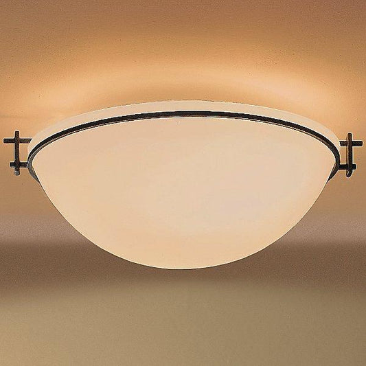 Moonband Semi Flush Ceiling Light - Sand/Natural Iron