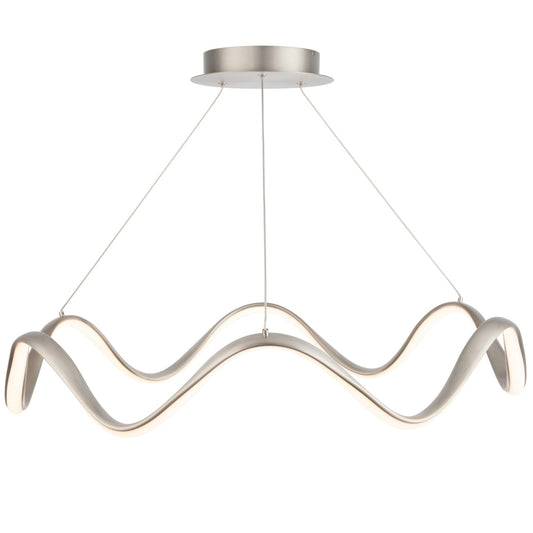 Morae LED Chandelier - Brushed Nickel Finish