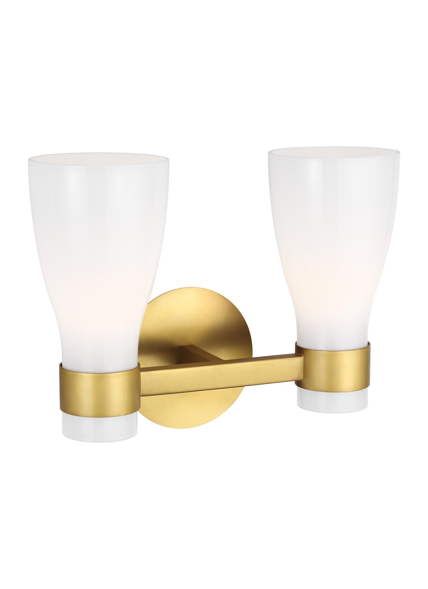 Moritz White Glass Vanity Light