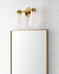 Load image into Gallery viewer, Moritz White Glass Vanity Light - Display
