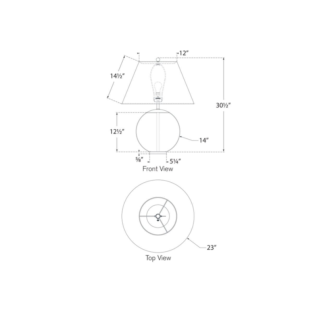 Morton Large Table Lamp Diagram