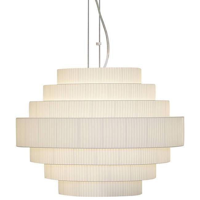 Mos 03 Pendant Light - Creme Ribbon Shade