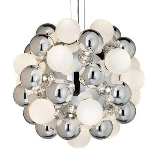 Moss Pendant Light - Silver/Half White/Half Silver