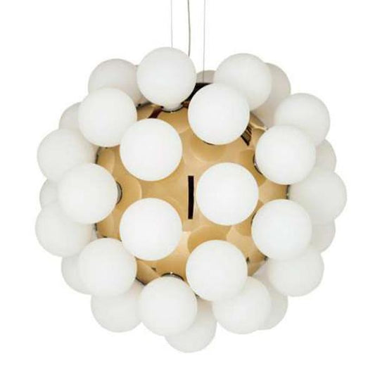 Moss Pendant Light - Gold/White