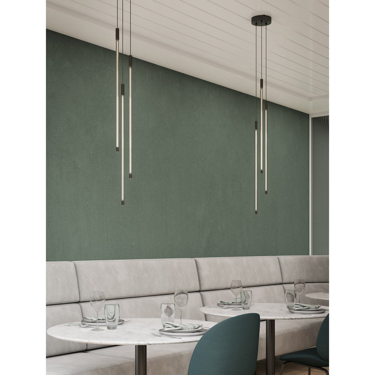 Motif 3 Light LED Multi Light Pendant - Display