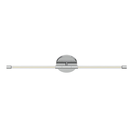 Motif Double LED Wall Sconce - Chrome Finish