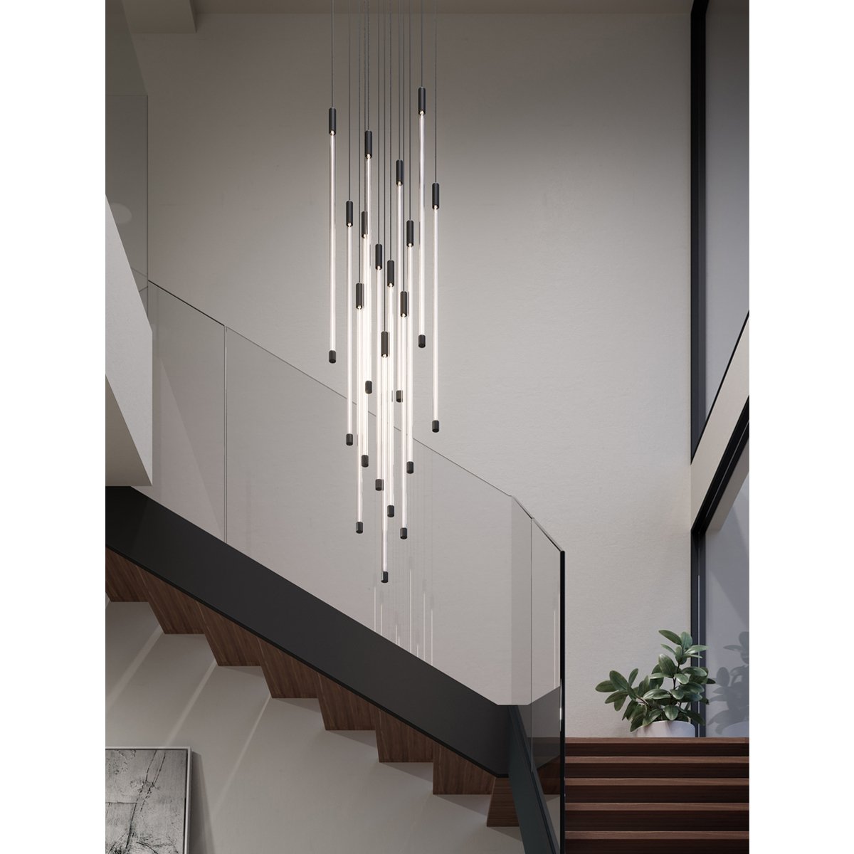 Motif LED Multi Light Pendant - Display