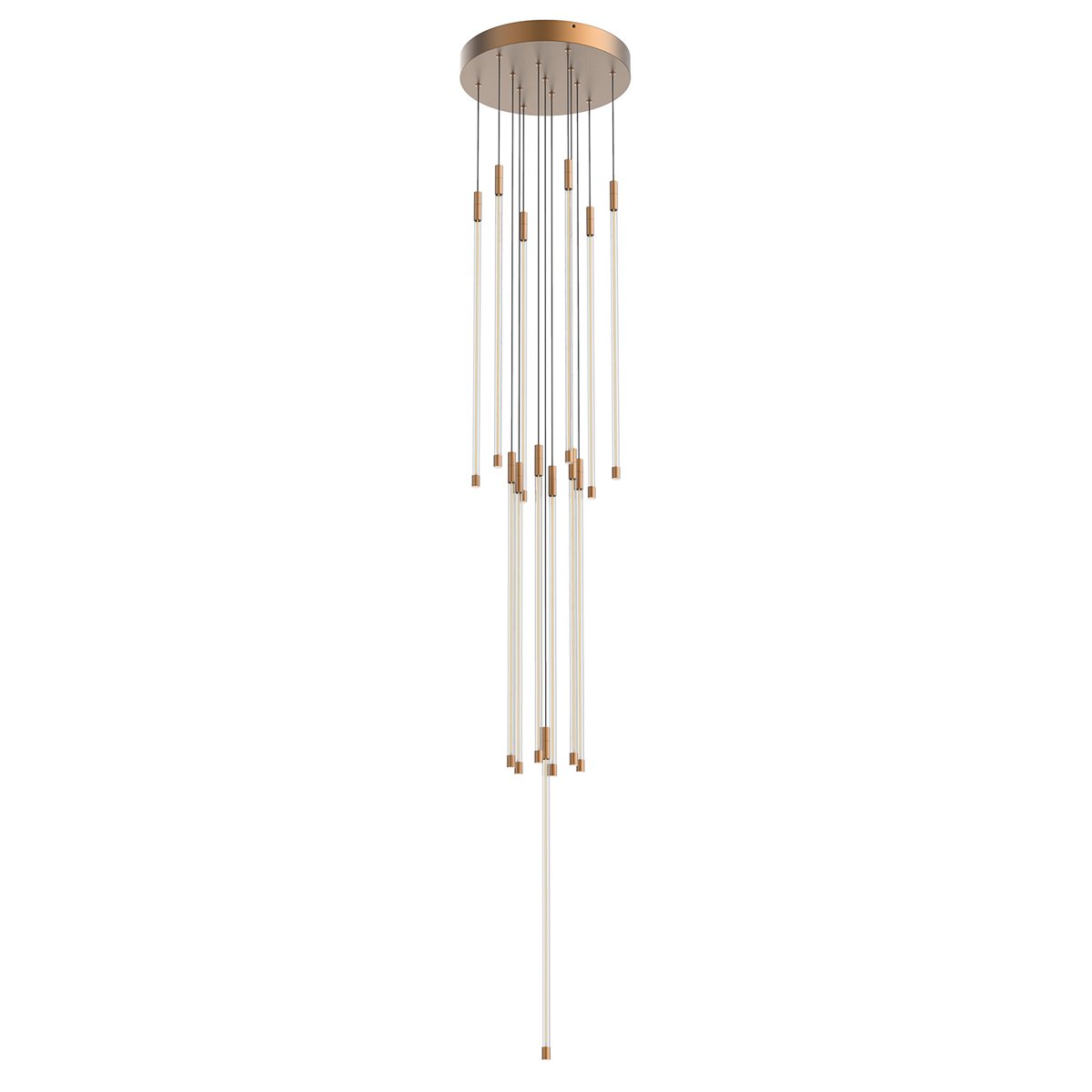 Motif Large LED Multi Light Pendant - Vintage Brass Finish