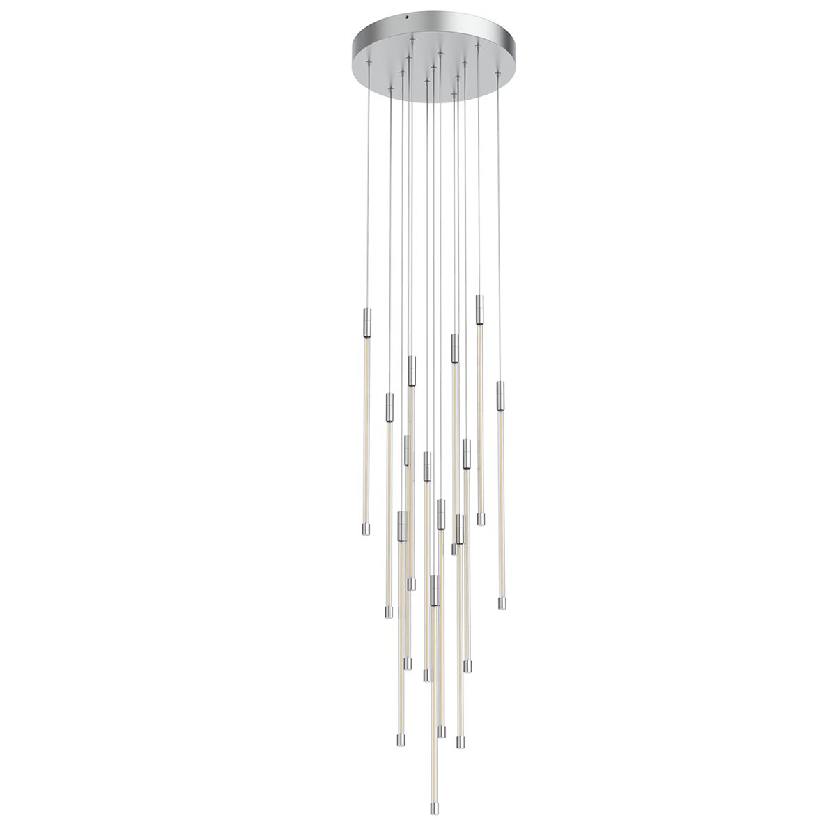 Motif Medium LED Multi Light Pendant - Chrome Finish