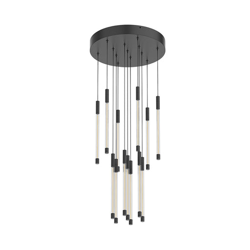 Motif Small LED Multi Light Pendant - Black Finish