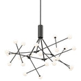 Load image into Gallery viewer, Moto Black LED Chandelier - Black Finish
