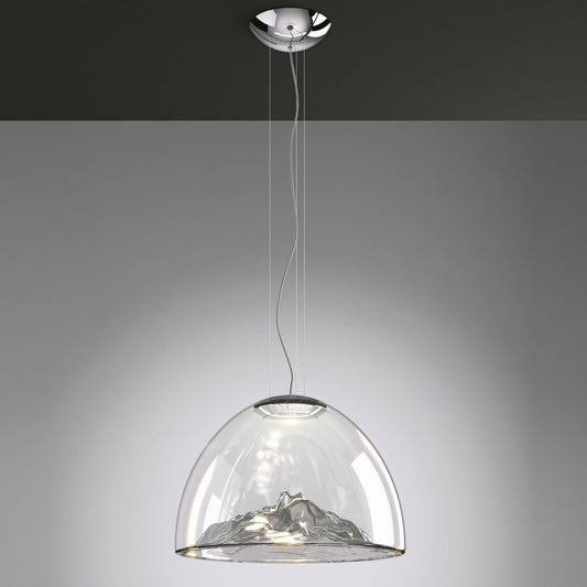 Mountain View Pendant Light - Gray/Chrome Finish