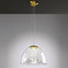 Mountain View Pendant Light - Crystal/Gold Finish