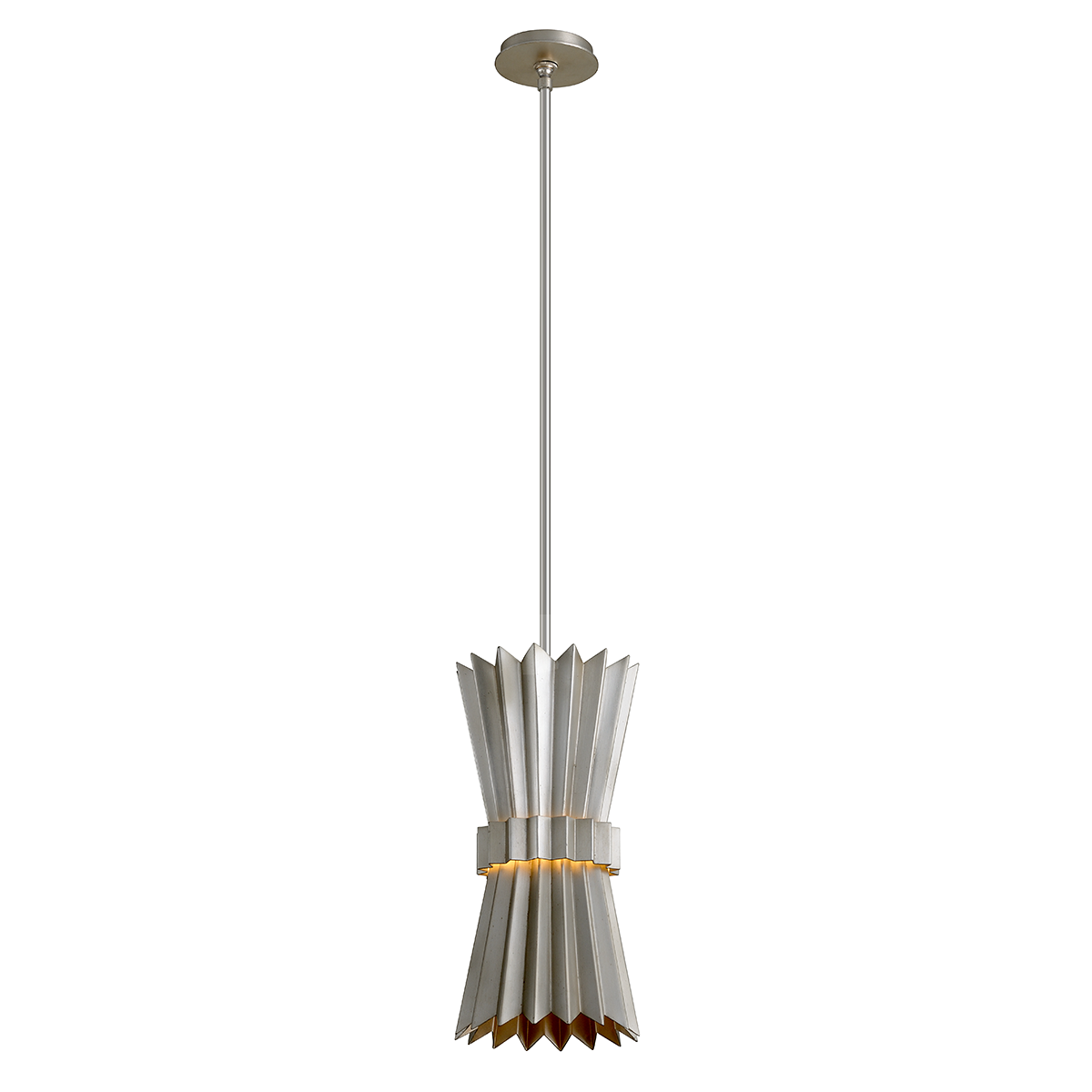 Moxy Mini Pendant - Silver Leaf Finish