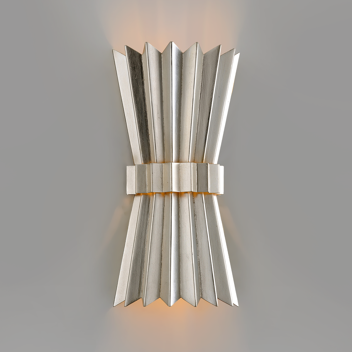 Moxy 16" Wall Sconce - Silver Leaf Display