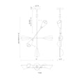 Load image into Gallery viewer, Mulberry LED Chandelier - Diagram
