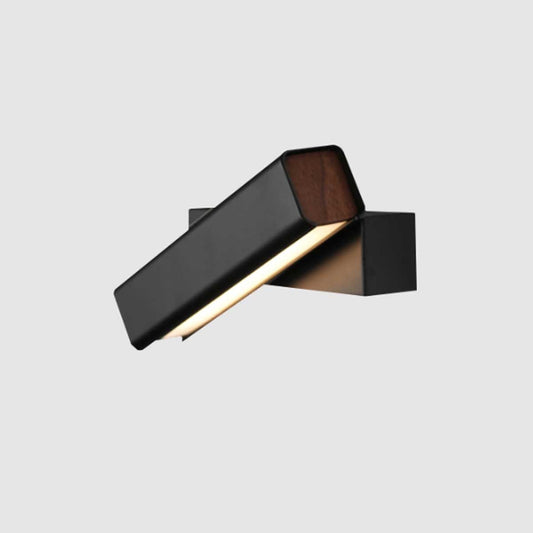 Mumu Wall Sconce - Matte Black/Walnut Finish