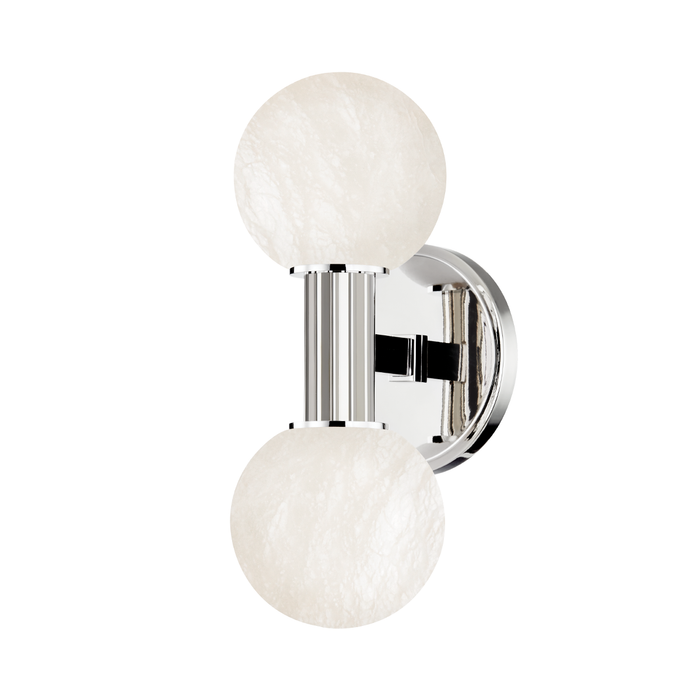 Murray Hill 2-Light Wall Sconce - Polished Nickel Finish