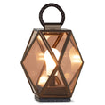 Load image into Gallery viewer, Muse Outdoor LED Rechargeable Table Lamp - Bronze/Amber
