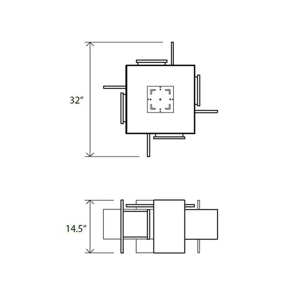 Muto LED Pendant- Line Drawing