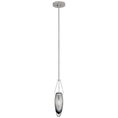 Load image into Gallery viewer, Myla Small Single Pendant - Polished Nickel/Smoked Glass Finish
