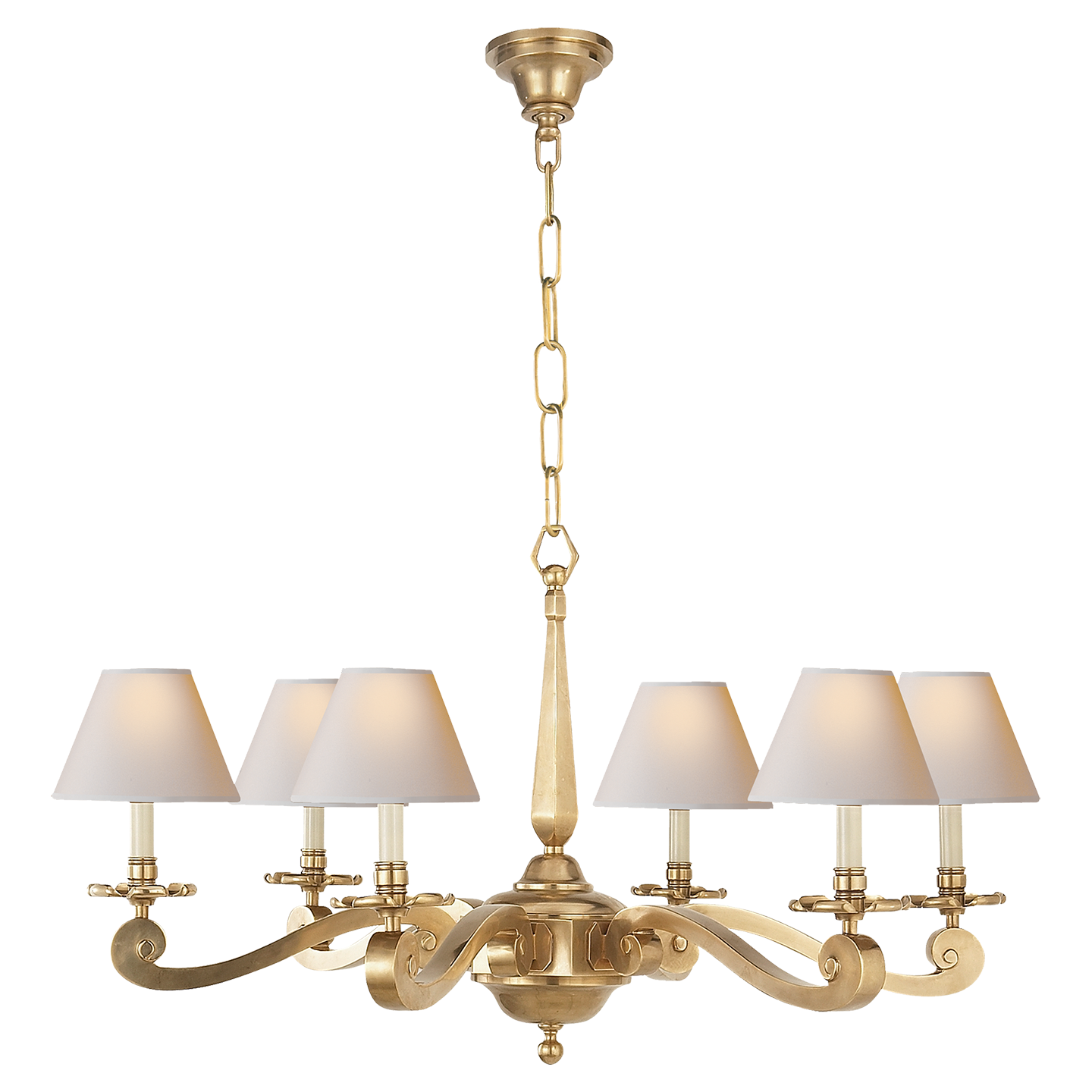 Myrna Chandelier - Natural Brass