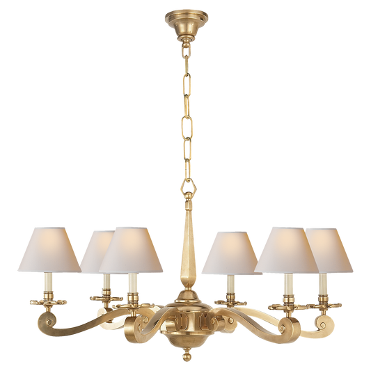 Myrna Chandelier - Natural Brass