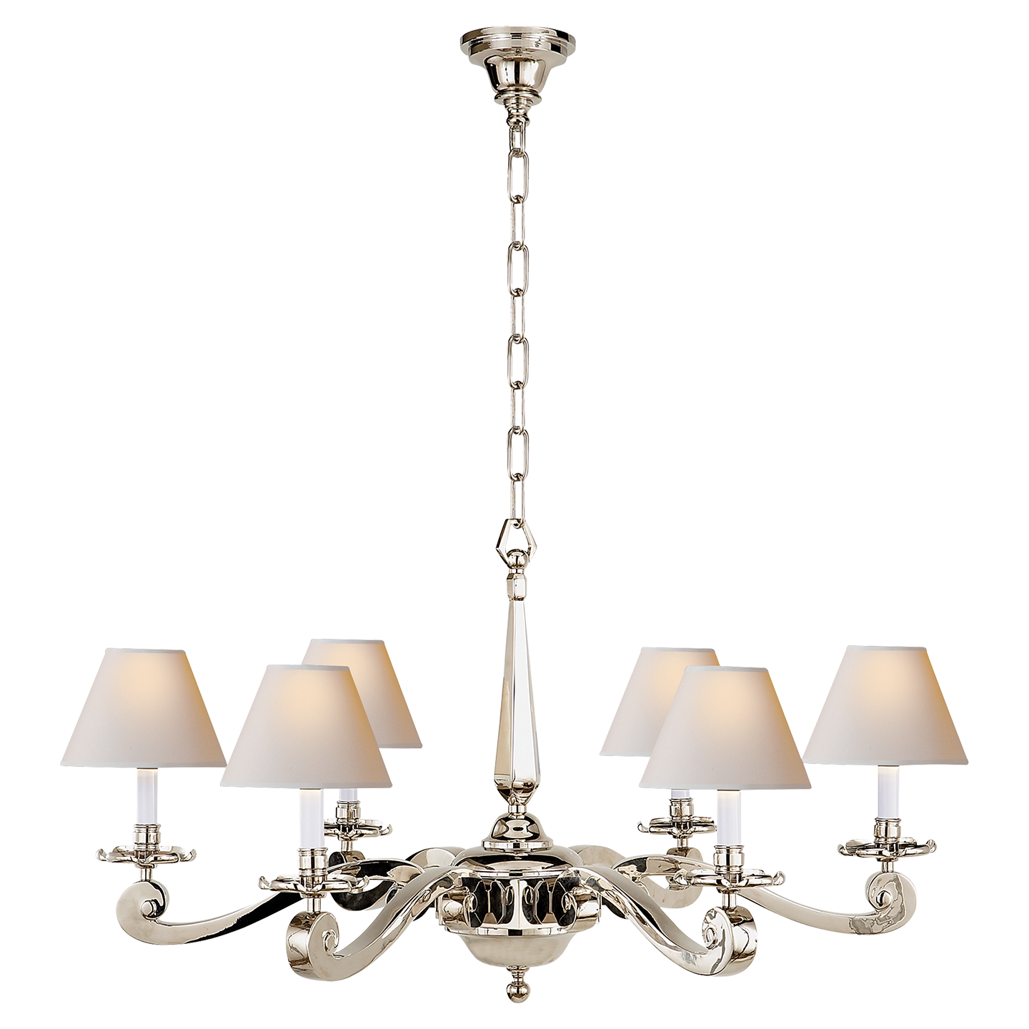 Myrna Chandelier - Polished Nickel